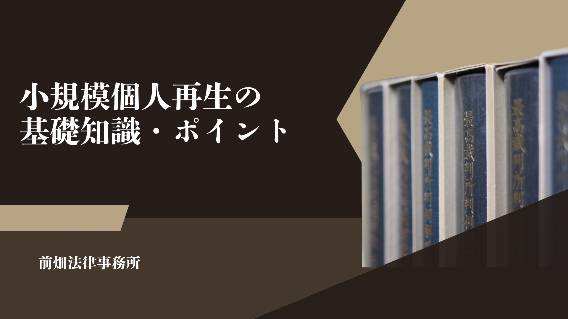 小規模個人再生の基礎知識・ポイント
